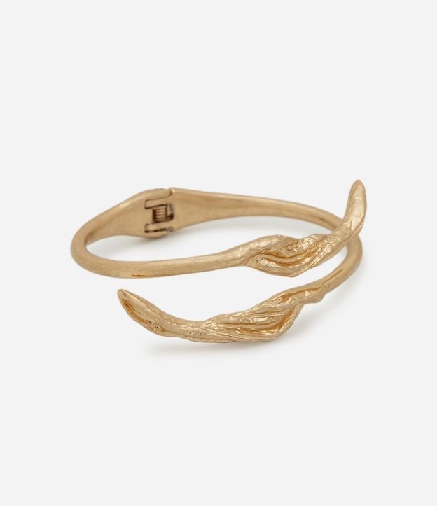 Pulsera en Metal con Formato de Pétalo de Flor 3