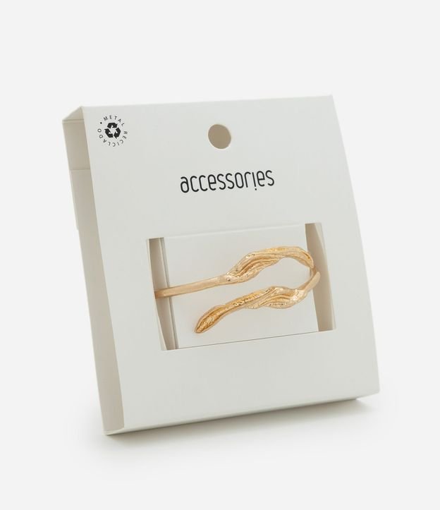 Pulsera en Metal con Formato de Pétalo de Flor 4