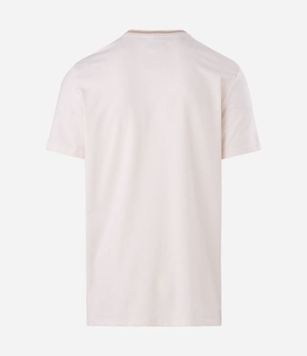 Remera en Algodón Manga Corta con Lettering M Bordado 6