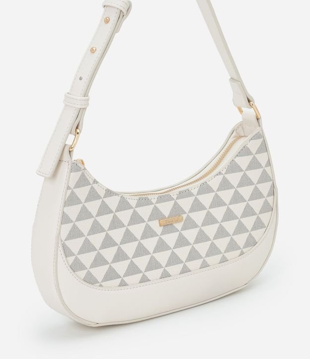 Cartera Baguette Pequeña con Estampa de Triangulos 2