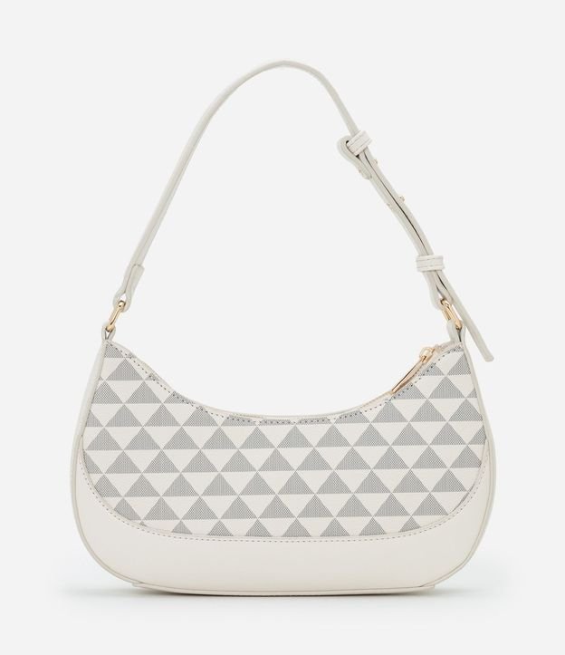 Cartera Baguette Pequeña con Estampa de Triangulos 4
