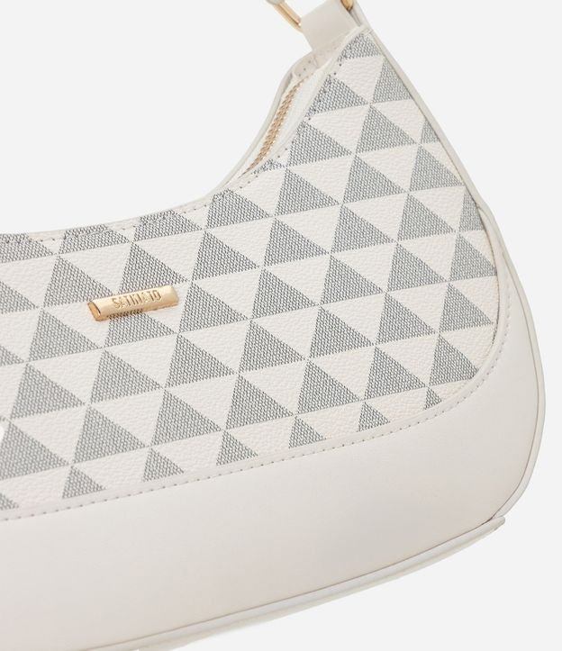 Cartera Baguette Pequeña con Estampa de Triangulos 6