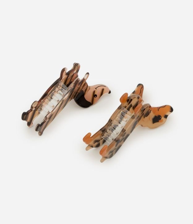 Kit 02 Pinzas Infantiles para el Pelo Perro Salsicha – Talle U 2