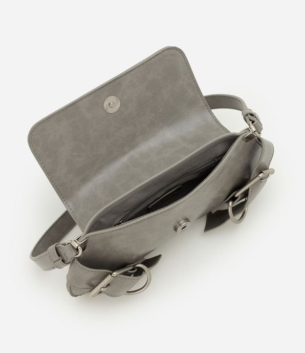 Cartera Baguette Pequeña en PU con Hebillas Decorativas 6
