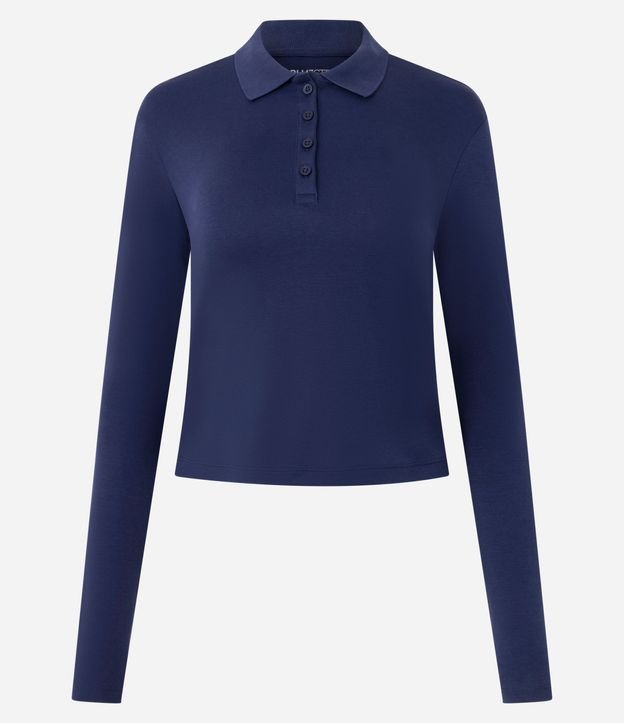 Blusa Polo con Manga Larga en Algodón 4