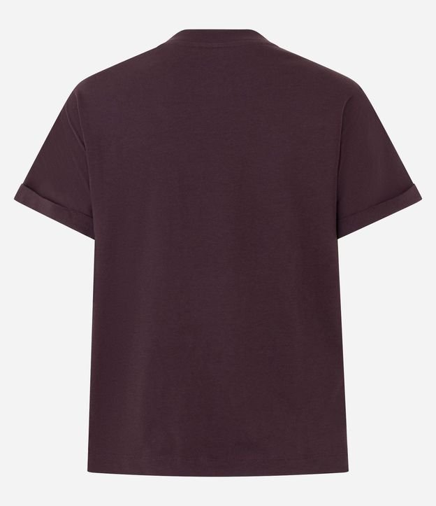 Blusa Básica con Manga Dobrada Corta en Algodón 5