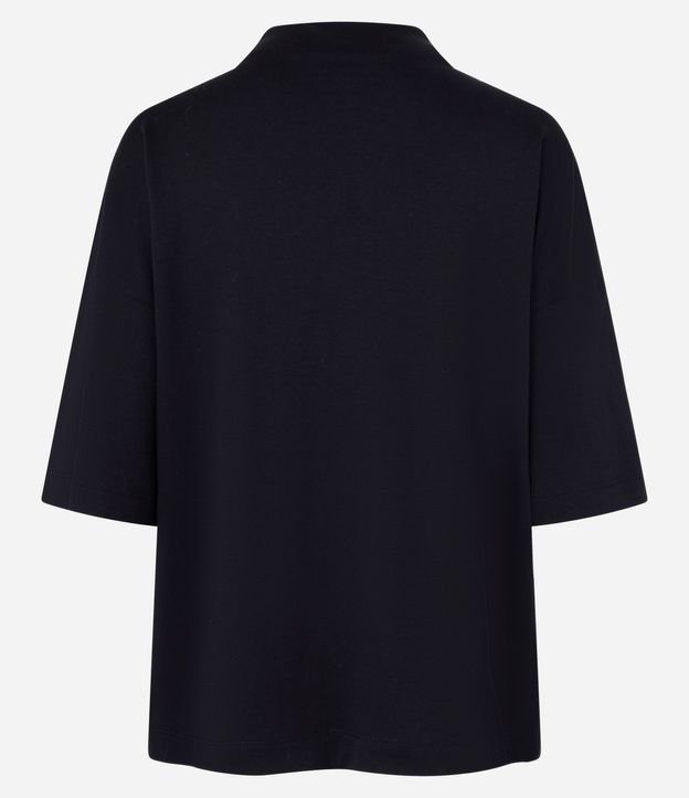 Remera Sueltecita con Cuello Entero y Manga Corta 5