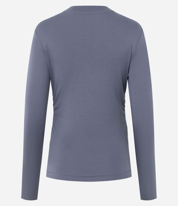 Blusa Manga Larga con Fruncido en la Cintura en Algodón 6