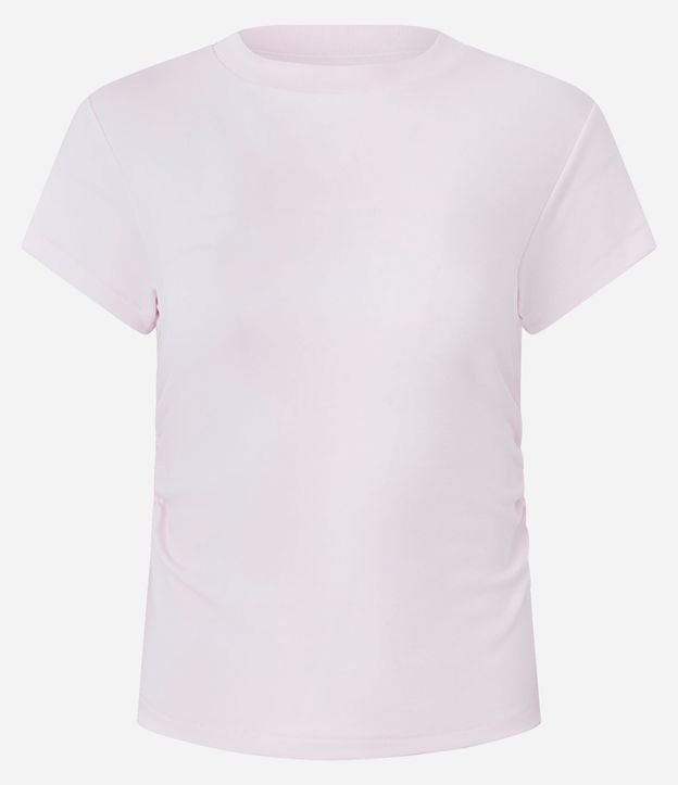 Blusa Manga Corta con Fruncido en el Lateral