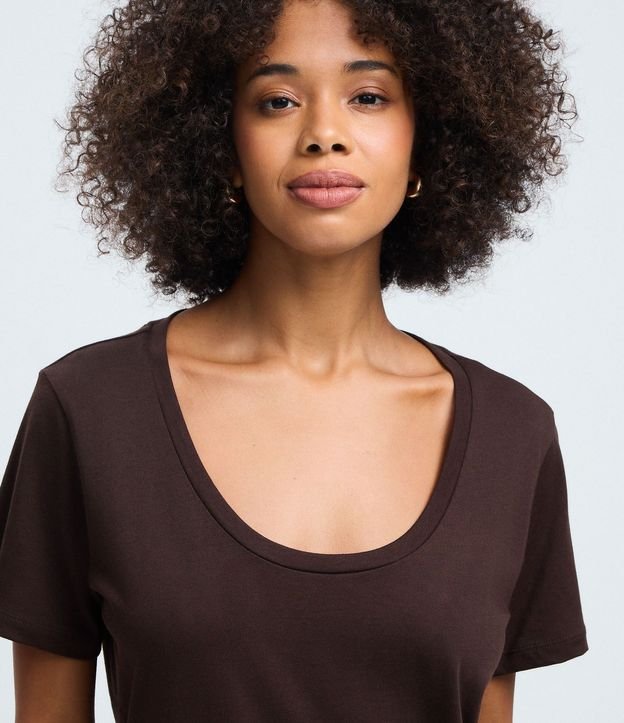 Blusa Básica Manga Corta en Algodón 3