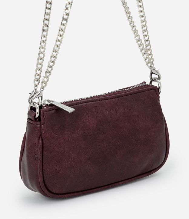 Cartera Transversal Pequeña en PU con Asa en Cadena