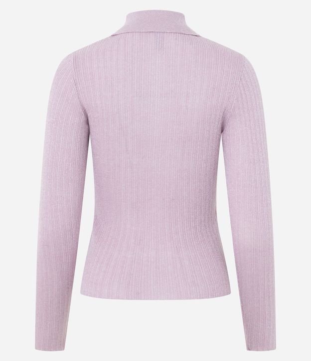 Blusa en Punto Manga Larga con Detalles Contrastantes 3