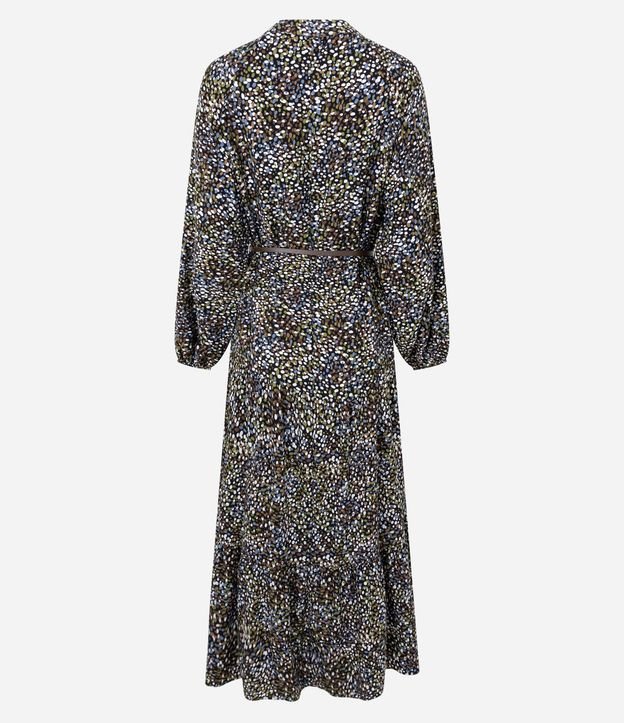 Vestido Midi em Viscose com Estampa e Cinto Fino 8