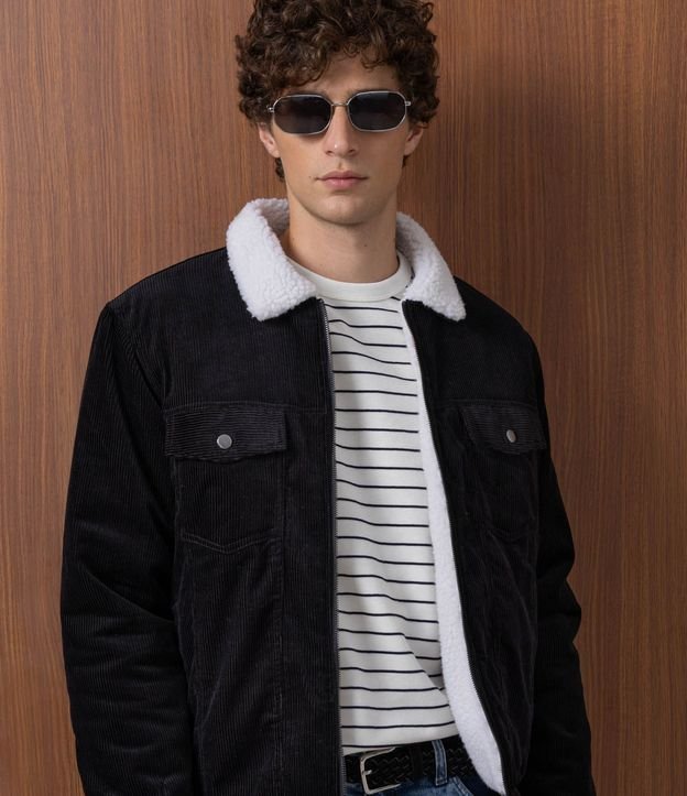 Campera en Terciopelo con Sherpa