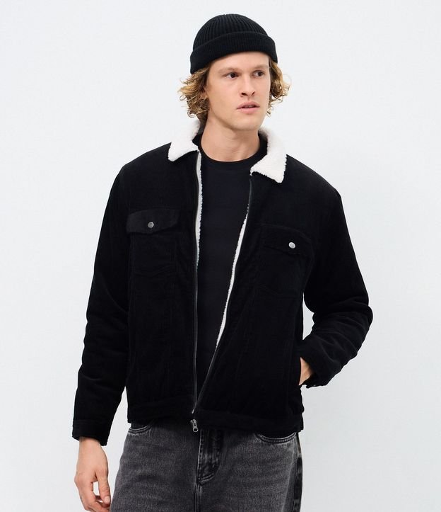 Campera en Terciopelo con Sherpa 4