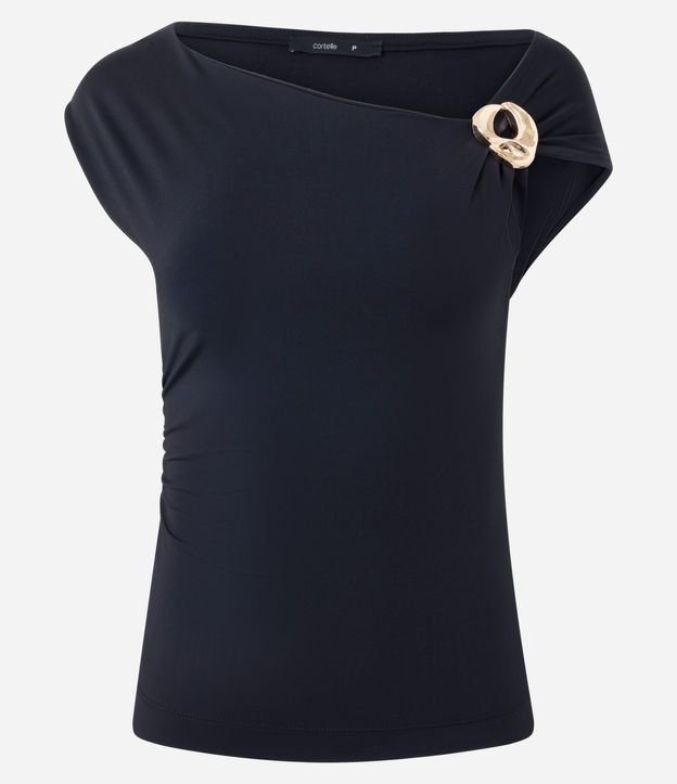 Blusa en Poliamida con Adorno en el Hombro 4