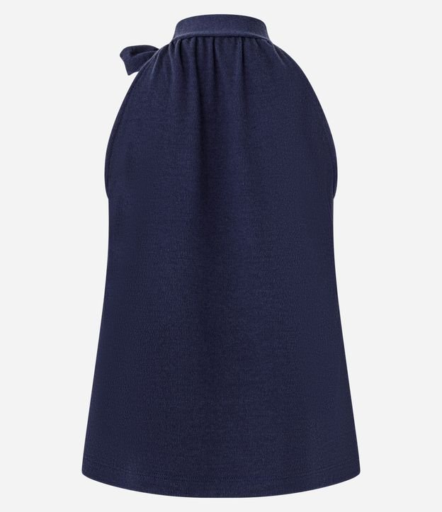 Blusa Cuello Alto con Lazo en Lazo 6