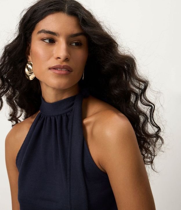 Blusa Cuello Alto con Lazo en Lazo 3