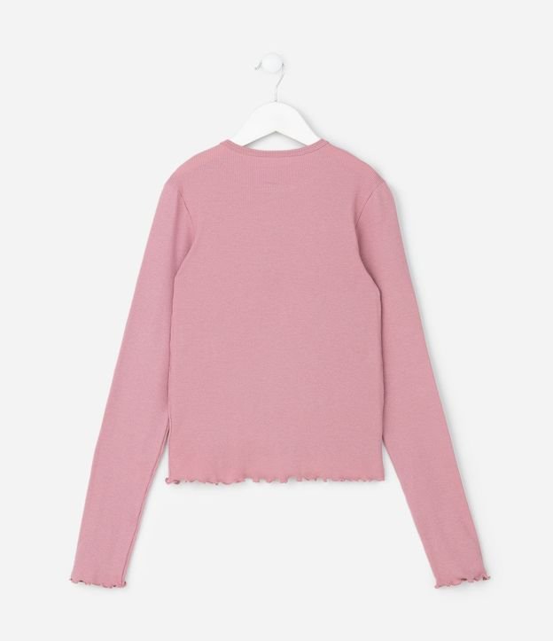 Blusa Infantil Baby Look con Lacitos Puff – Talle 5 a 14 años 3