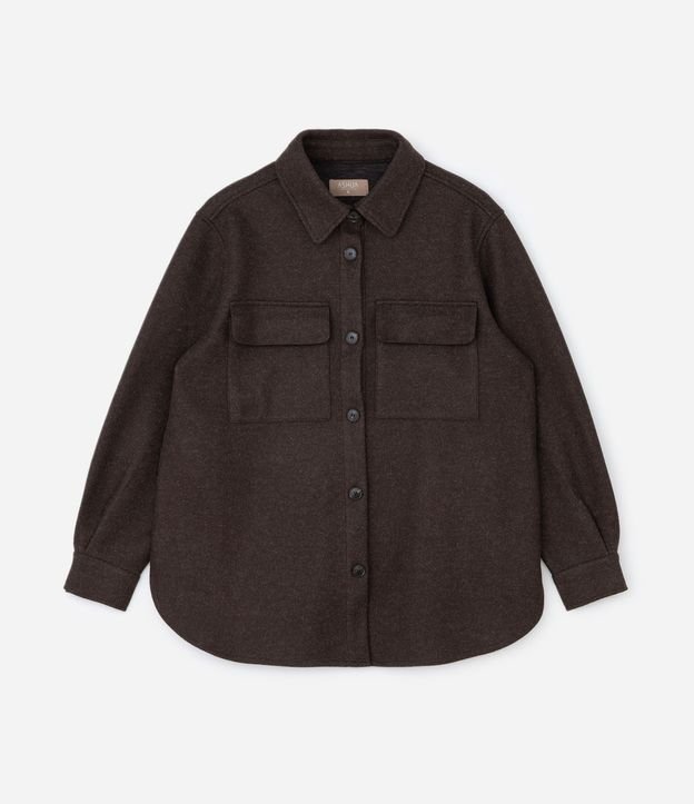 Camisa Leve en Polyvelour Alargada Curve & Plus Size 5