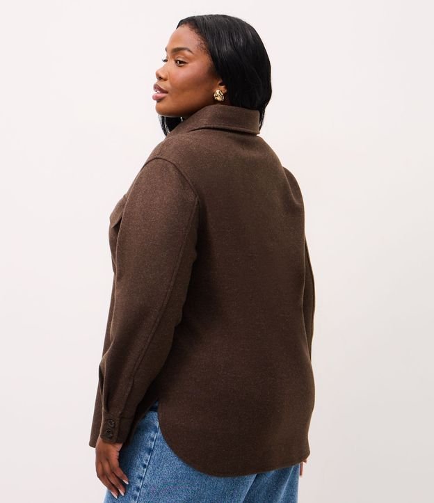 Camisa Leve en Polyvelour Alargada Curve & Plus Size 4