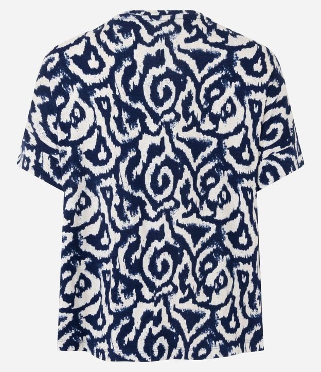 Blusa Manga corta en Viscolycra con Estampa Abstracta 6