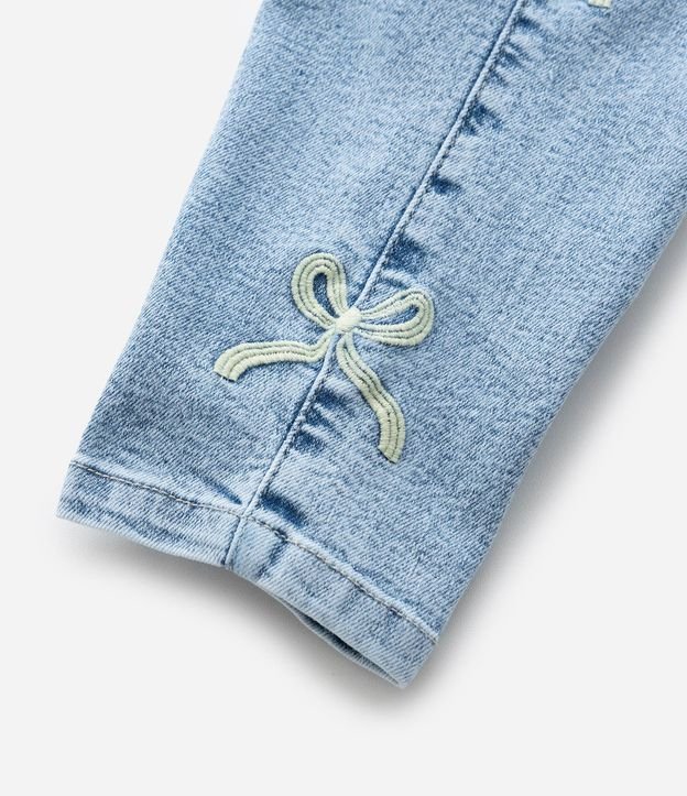 Pantalón Infantil en Jeans con Moñitas Laterales – Talle 0 a 18 Meses 4