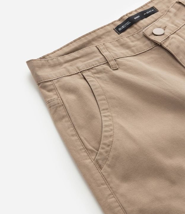Pantalón Baggy Relaxed en Sarga Lisa 7