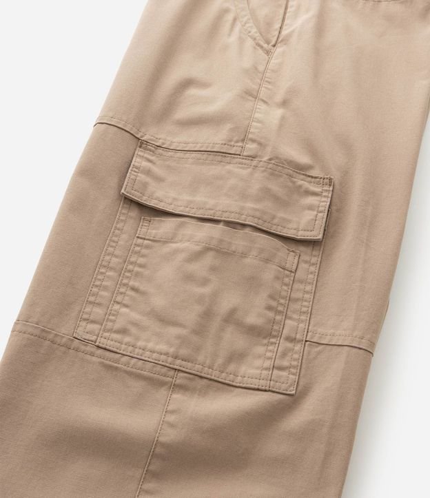 Pantalón Baggy Relaxed en Sarga Lisa 8