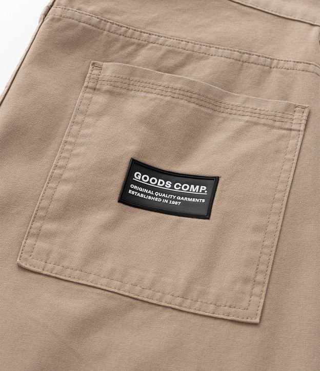 Pantalón Baggy Relaxed en Sarga Lisa 9