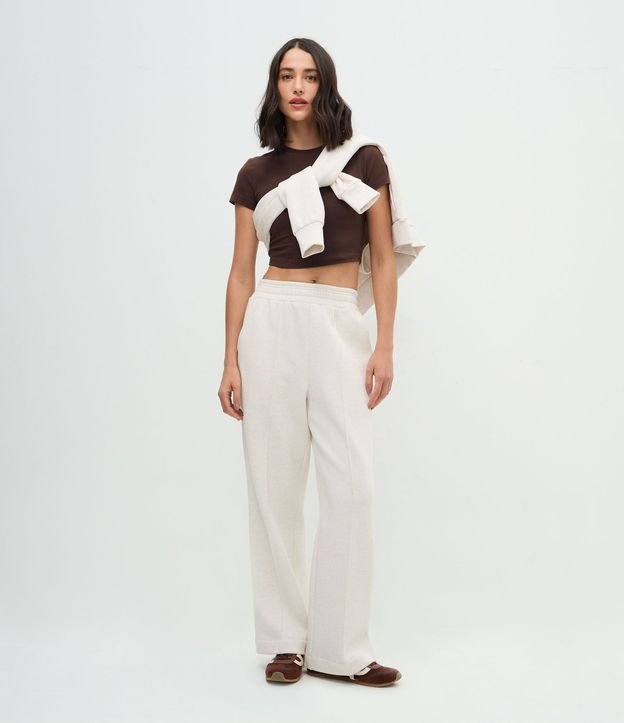 Blusa Cropped Manga Corta en Cotton 3