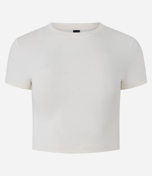Blusa Cropped Manga Corta en Cotton 7