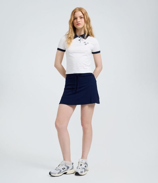 Short Pollera en Viscosa con Lazo