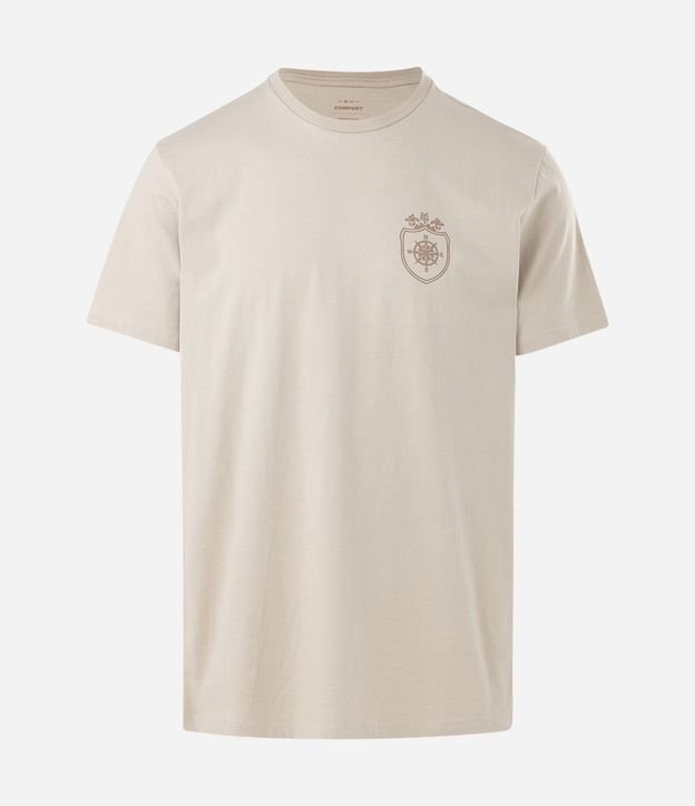 Remera Comfort en Algodón con Escudo Rosa dos Ventos 1