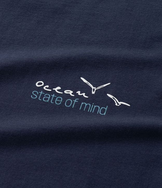 Remera Manga Corta en Algodón con Estampa Ocean 7