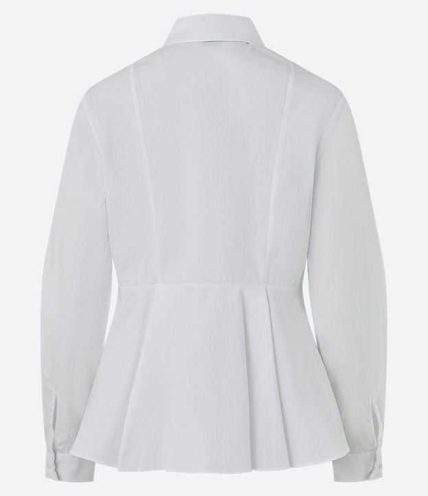 Camisa Peplum en Algodón con Manga Larga 6