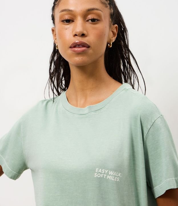 Remera Oversized Deportiva en Algodón con Lettering 3