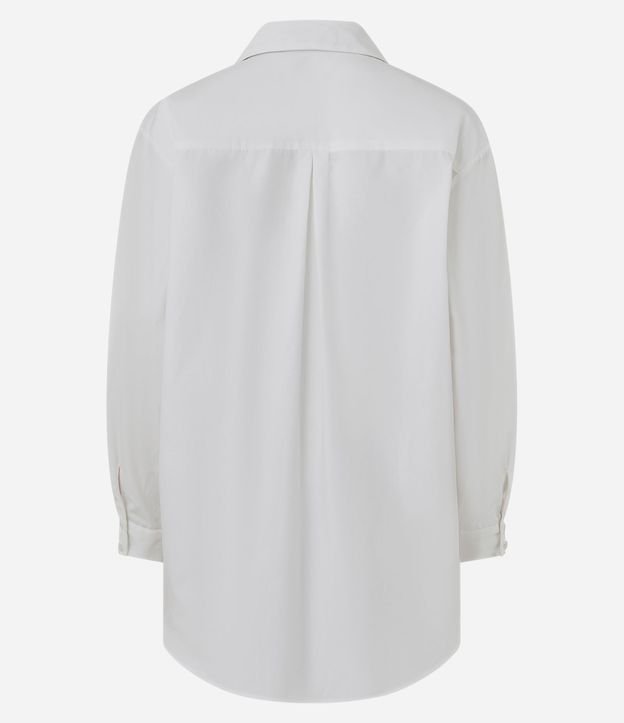 Camisa Alargada en Algodón con Corbata 8