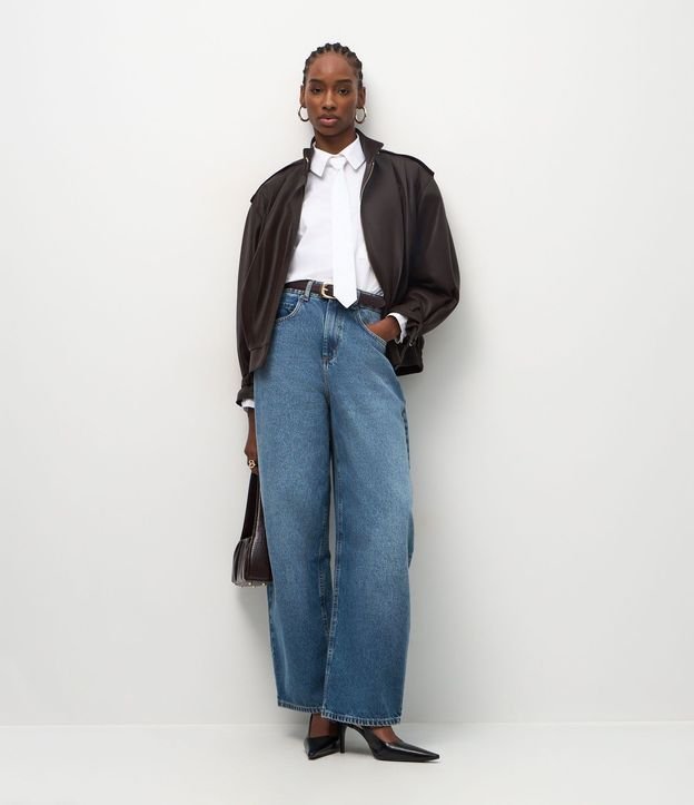 Camisa Alargada en Algodón con Corbata 3