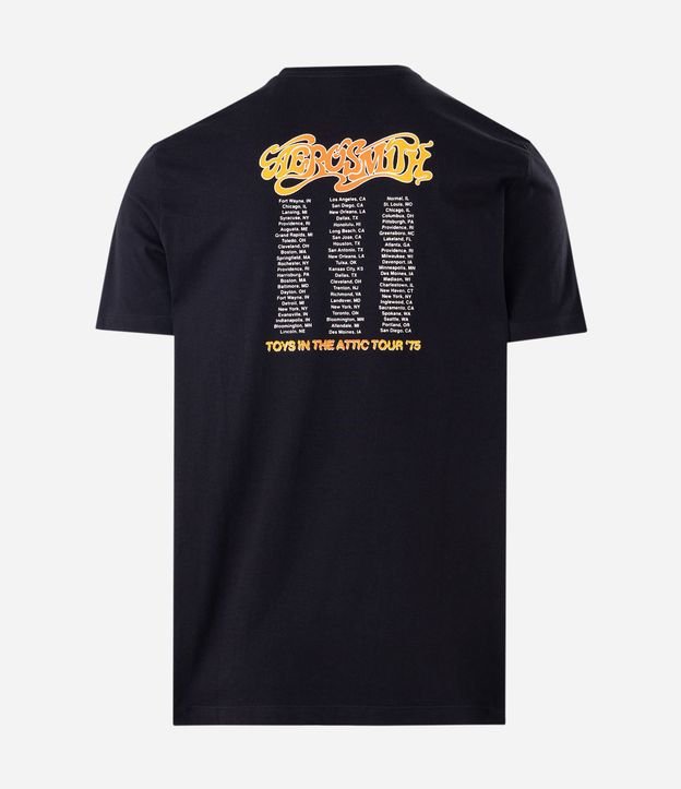 Remera Regular en Algodón con Estampa de la Banda Aerosmith 9