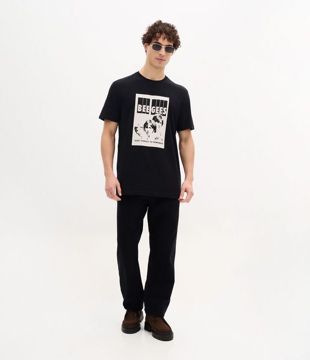 Remera en Algodón con Estampado Bee Gees 2
