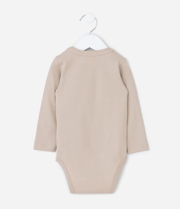 Body Infantil en Piquet con Cuello Henley y Botones – Talle 0 a 18 Meses 3