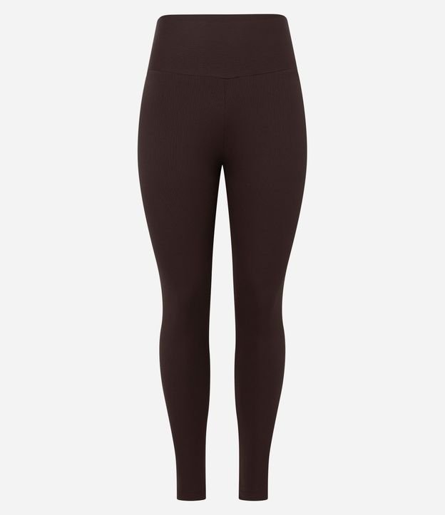 Pantalón Legging Acanalada en Microfibra 5