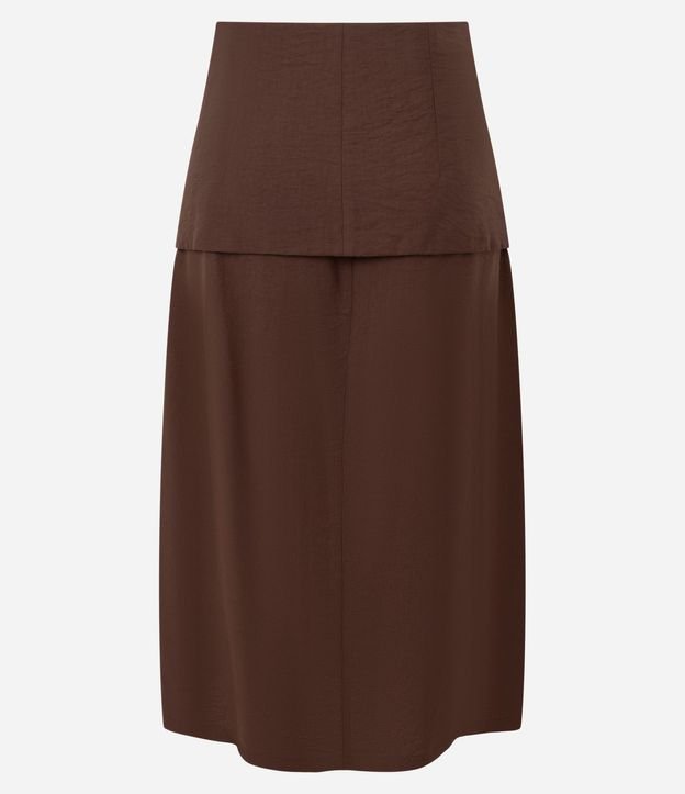 Pollera Midi en Viscosa con Canesú Sobrepuesta 7