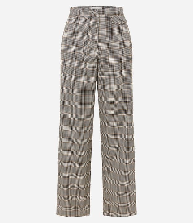 Pantalón Sastre con Estampa de Cuadros 5