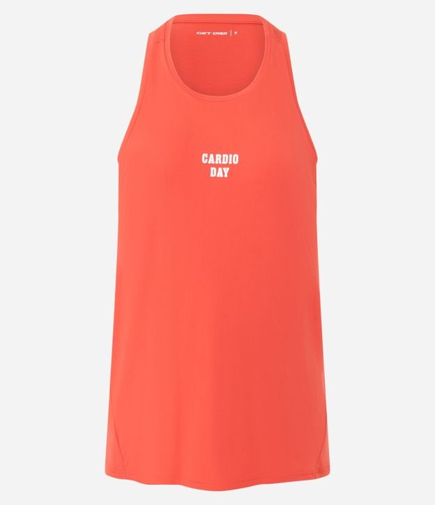 Musculosa Nadador Deportiva en Poliamida con Estampado Cardio Day
