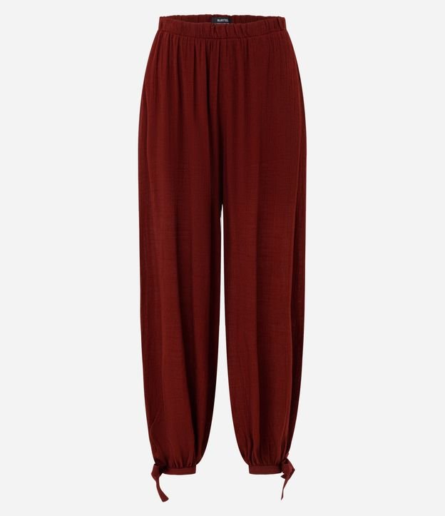 Pantalón Aladim en Crepé con Lazo en el Ruedo 6