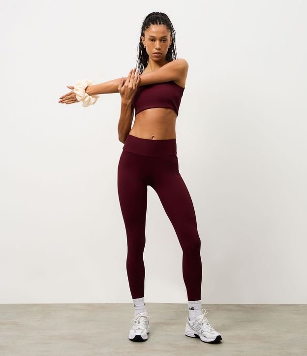Pantalón Legging Acanalada en Microfibra