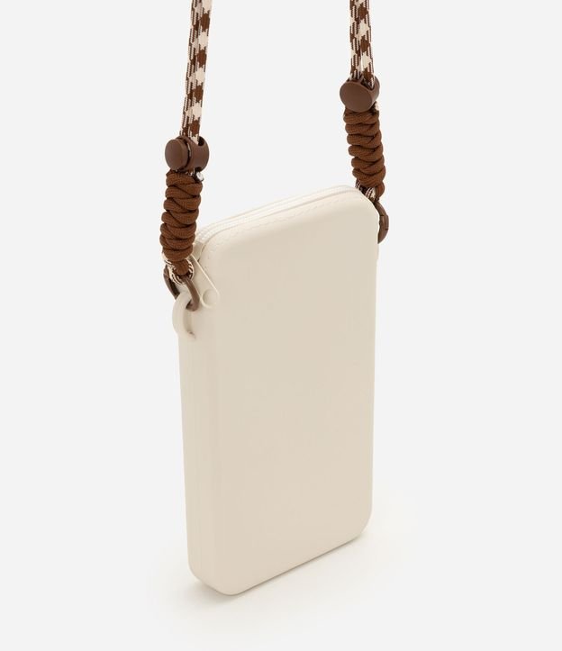 Porta Celular en Silicone con Asa Larga Trenzada