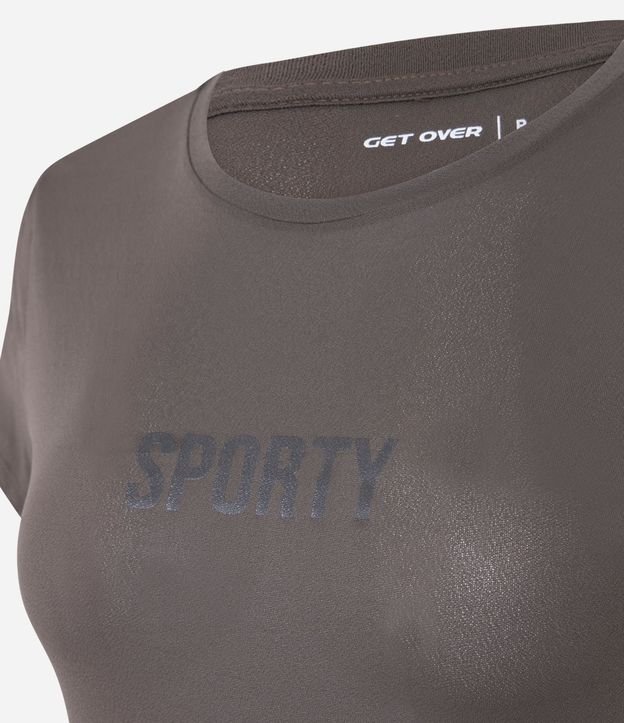 Remera Deportiva en Crepé con Lettering “Sporty” 4